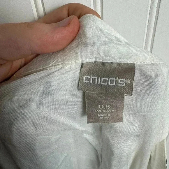 NWT Chico's Gathered-Texture Chevron Print Maxi Skirt Lined P32 - Picture 7 of 9